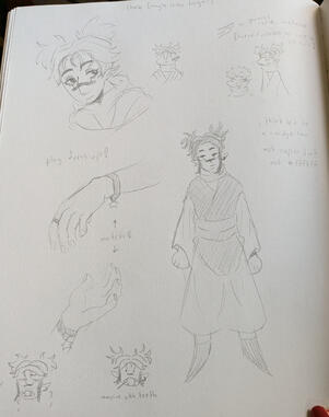 choso's original concept art.