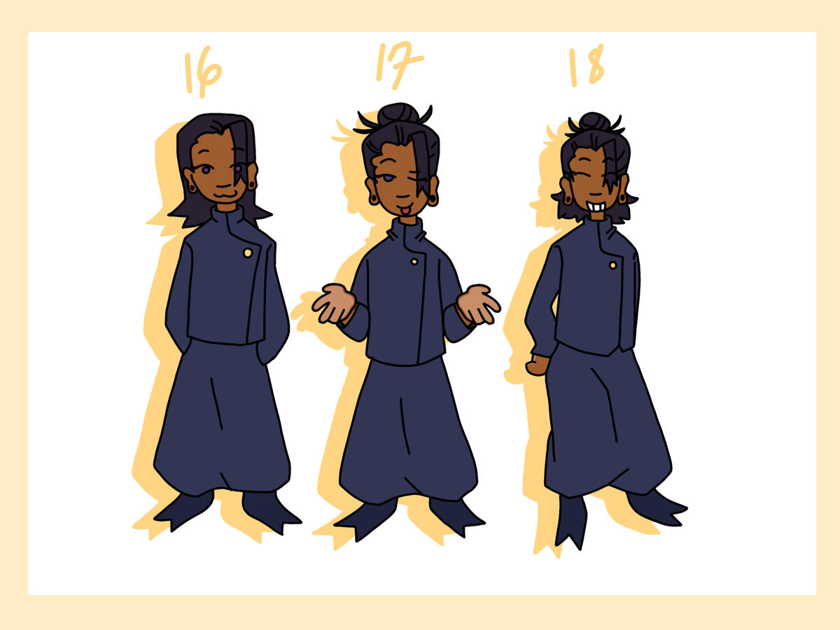 suguru as depicted in his high school years.