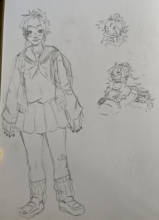 nanako&#39;s original concept art.