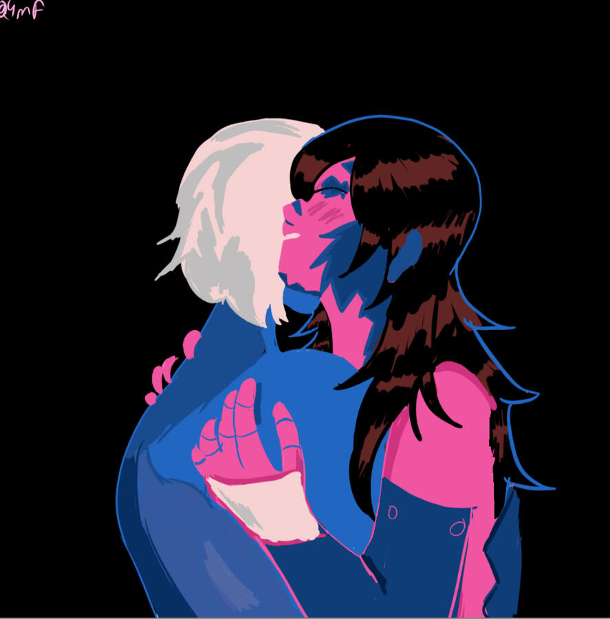 [rendered version of YaoiMonsterFlavor&#39;s attack] art by yaoimonsterflavor on tumblr